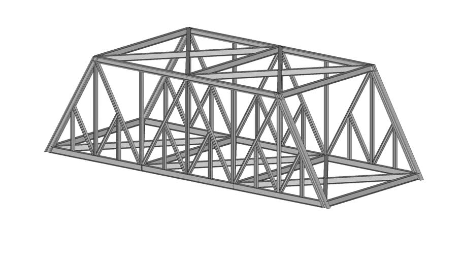 Detail rangka atap baja ringan Warren Truss